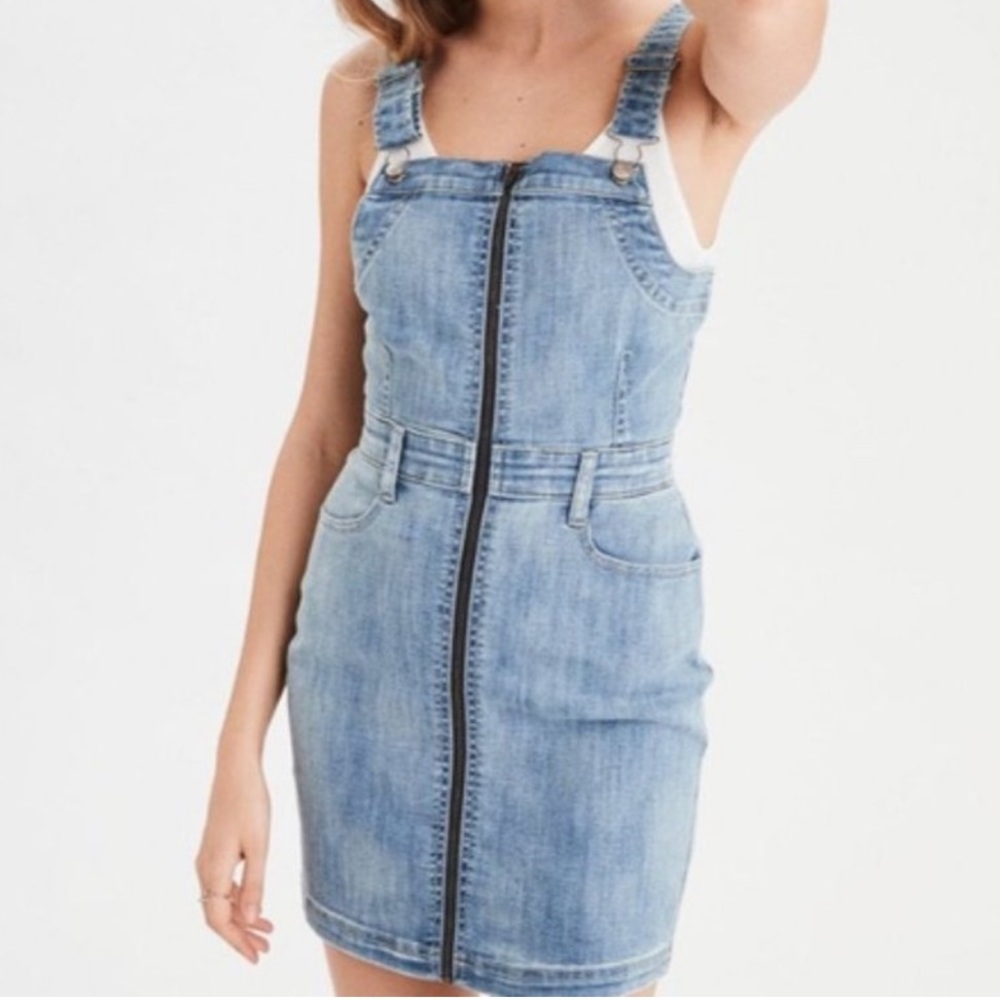 Denim Overall Dress